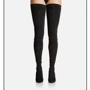 Tamara Mellon 37 Suede Thigh High Boots